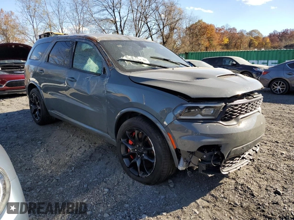 2023 Dodge Durango SRT Hellcat Premium z VIN 1C4SDJH92PC695631, wystawiony jako Copart lot #79218334 z przebiegiem Nie podano mil oraz Szkoda całkowita • Salvage title. Historia ofert i sprzedaży dostępna na DreamBid. Obrazek 4.