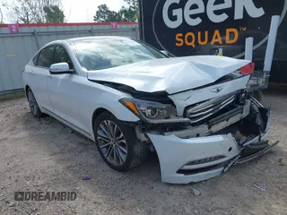 2016 Hyundai Genesis 3.8L z VIN KMHGN4JE3GU136834, wystawiony jako IAAI lot #41953919 z przebiegiem 147 845 mil mil oraz . Historia ofert i sprzedaży dostępna na DreamBid. Obrazek 1.