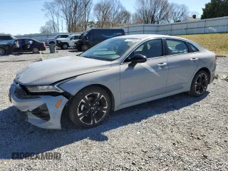 2021 Kia K5 GT-Line with VIN 5XXG64J2XMG003156, listed as a Copart auction lot 47420605 with 71,088 mi miles and Salvage Title. Bid and sale history available at carsss.com. Image 1.