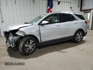 2022 Chevrolet Equinox Premier z VIN 2GNAXXEV6N6137639, wystawiony jako Copart lot #47994745 z przebiegiem 55 241 mil mil oraz Szkoda całkowita • Salvage title. Historia ofert i sprzedaży dostępna na DreamBid. Obrazek 1.