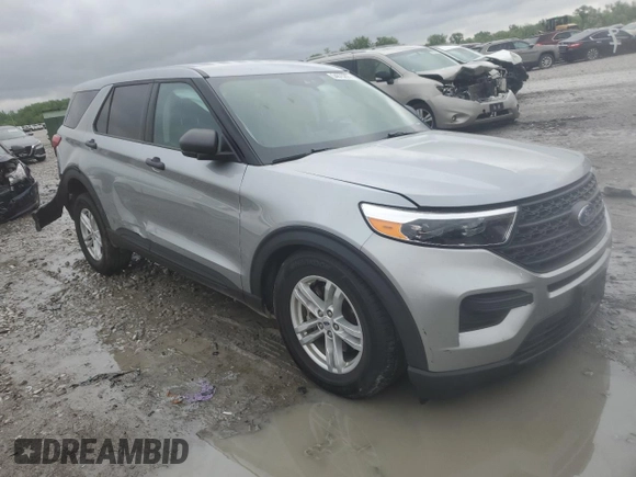 2023 Ford Explorer with VIN 1FMSK8BH9PGA84806, listed as a Copart auction lot 54875205 with 61,776 mi miles and Salvage title. Bid and sale history available at DreamBid. Image 4.