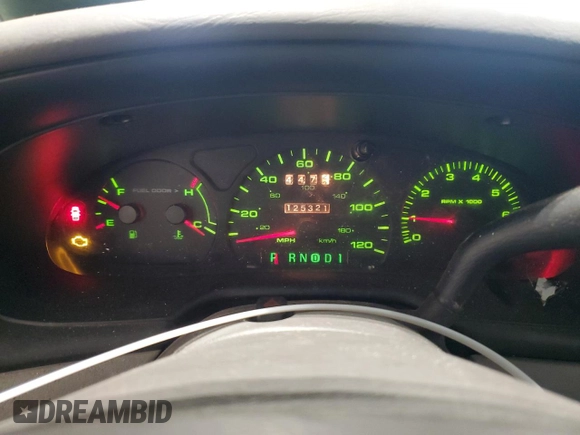 2000 Mercury Sable GS with VIN 1MEFM50U5YG601095, listed as a Copart auction lot 46221875 with 125,321 mi miles and Salvage title. Bid and sale history available at DreamBid. Image 9.
