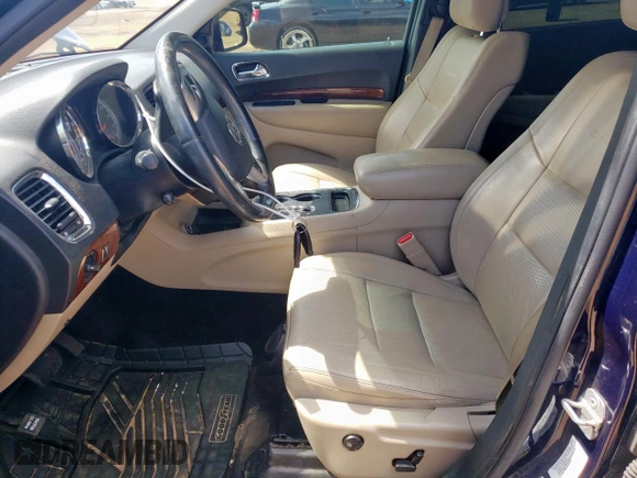 2013 Dodge Durango Citadel with VIN 1C4RDHEG1DC538744, listed as a Copart auction lot 64659785 with 185,850 mi miles and Salvage title. Bid and sale history available at DreamBid. Image 7.