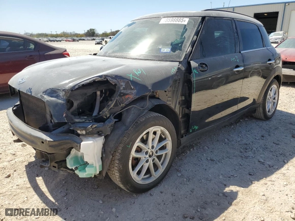2016 MINI Cooper Countryman S with VIN WMWZC3C51GWT10301, listed as a Copart auction lot 48598885 with 59,465 mi miles and Salvage Title. Bid and sale history available at carsss.com. Image 1.