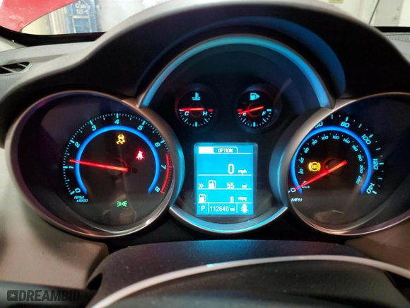 2016 Chevrolet Cruze Limited LS with VIN 1G1PC5SH0G7200103, listed as a Copart auction lot 44954015 with 112,640 mi miles and Clean Title. Bid and sale history available at carsss.com. Image 9.