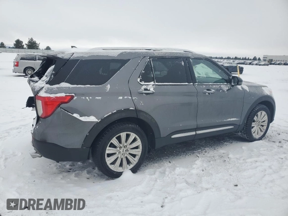 2021 Ford Explorer Limited with VIN 1FM5K8FW8MNA11701, listed as a Copart auction lot 43829775 with 64,278 mi miles and Salvage Title. Bid and sale history available at carsss.com. Image 3.
