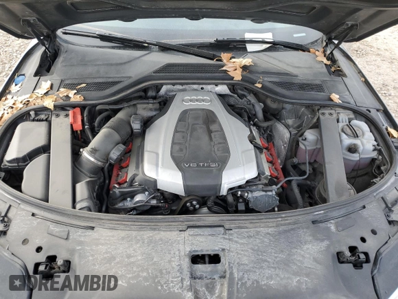 2017 Audi A8 with VIN WAU44AFD3HN002052, listed as a Copart auction lot 41834475 with 111,666 mi miles and Salvage title. Bid and sale history available at DreamBid. Image 11.