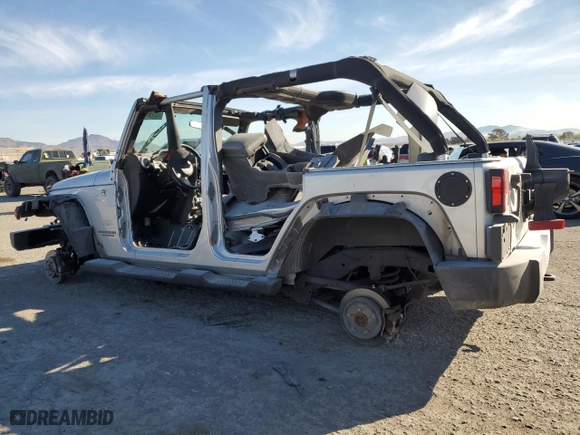 2008 Jeep Wrangler Unlimited Sahara with VIN 1J8GA59158L627977, listed as a Copart auction lot 47791435 with 0 mi miles and Salvage Title. Bid and sale history available at carsss.com. Image 2.