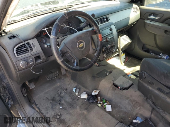 2011 Chevrolet Tahoe Commercial with VIN 1GNLC2E02BR224627, listed as a Copart auction lot 50222855 with 167,553 mi miles and Salvage title. Bid and sale history available at DreamBid. Image 8.