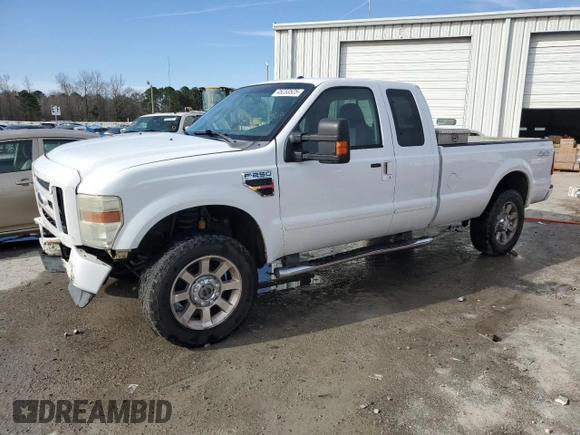 2008 Ford Super Duty F-250 SRW XL with VIN 1FTSX21558ED12145, listed as a Copart auction lot 45233525 with 366,544 mi miles and Salvage Title. Bid and sale history available at carsss.com. Image 1.