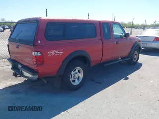 2001 Ford Ranger XL Fleet with VIN 1FTZR15E31PA53677, listed as a IAAI auction lot 41866649 with 121,968 mi miles. Bid and sale history available at carsss.com. Image 4.