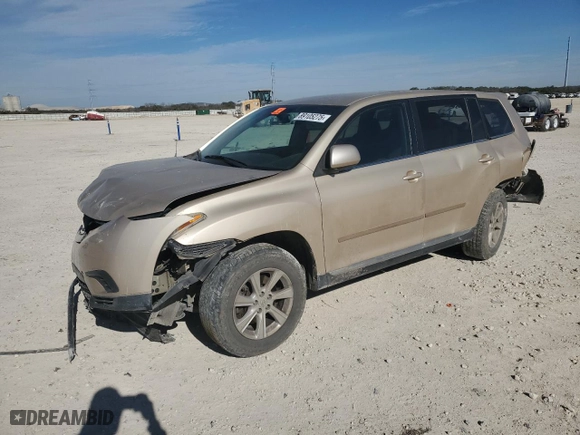2011 Toyota Highlander with VIN 5TDZA3EHXBS009356, listed as a Copart auction lot 89105275 with 211,665 mi miles and Salvage Title. Bid and sale history available at carsss.com. Image 1.