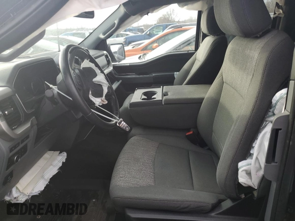 2021 Ford F-150 XL with VIN 1FTEX1EP2MFC25567, listed as a Copart auction lot 44474135 with 27,863 mi miles and Salvage title. Bid and sale history available at DreamBid. Image 7.