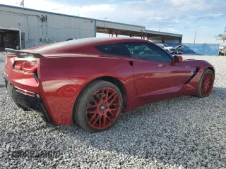 2014 Chevrolet Corvette Z51 2LT with VIN 1G1YK2D70E5134011, listed as a Copart auction lot 89138345 with 52,973 mi miles and Salvage title. Bid and sale history available at DreamBid. Image 3.