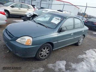 2003 Kia Rio with VIN KNADC125336231562, listed as a IAAI auction lot 41386659 with 87,965 mi miles. Bid and sale history available at carsss.com. Image 17.