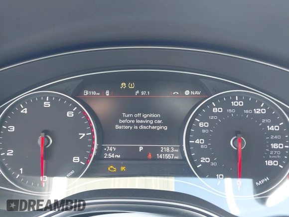 2014 Audi A6 2.0T Premium Plus with VIN WAUGFAFC7EN028549, listed as a IAAI auction lot 41948470 with 141,557 mi miles. Bid and sale history available at carsss.com. Image 7.