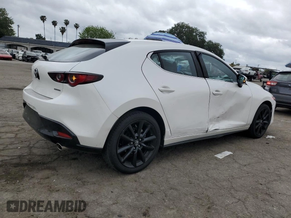 2022 Mazda Mazda3 Hatchback Premium with VIN JM1BPAML0N1518612, listed as a Copart auction lot 53709515 with 16,682 mi miles and Salvage Title. Bid and sale history available at carsss.com. Image 3.