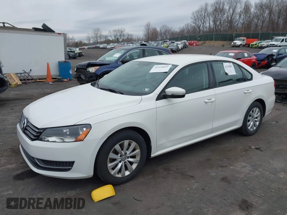 2013 Volkswagen Passat S with VIN 1VWAP7A32DC032497, listed as a IAAI auction lot 41928869 with 215,220 mi miles and . Bid and sale history available at DreamBid. Image 2.