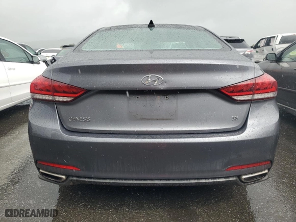 2015 Hyundai Genesis 3.8L with VIN KMHGN4JE8FU018437, listed as a Copart auction lot 48739485 with 95,551 mi miles and Salvage Title. Bid and sale history available at carsss.com. Image 6.