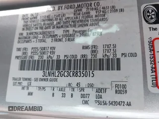 2012 Lincoln MKZ with VIN 3LNHL2GC3CR835015, listed as a IAAI auction lot 41835411 with 43,357 mi miles. Bid and sale history available at carsss.com. Image 9.