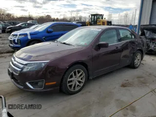 2012 Ford Fusion SEL with VIN 3FAHP0JA8CR424770, listed as a Copart auction lot 44046345 with 218,408 mi miles and Salvage title. Bid and sale history available at DreamBid. Image 1.
