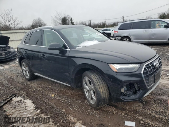 2021 Audi Q5 Prestige with VIN WA1CAAFY6M2114148, listed as a Copart auction lot 44879675 with 45,159 mi miles and Salvage Title. Bid and sale history available at carsss.com. Image 4.