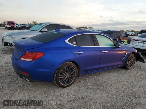 2019 Genesis G70 Advanced with VIN KMTG34LA3KU037414, listed as a Copart auction lot 81812584 with 63,807 mi miles and Salvage Title. Bid and sale history available at DreamBid. Image 3.