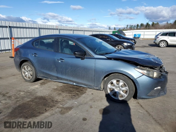 2015 Mazda 3 i SV with VIN JM1BM1T70F1228921, listed as a Copart auction lot 80204274 with 165,845 mi miles and Salvage Title. Bid and sale history available at DreamBid. Image 4.
