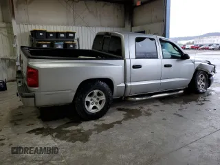 2005 Dodge Dakota SLT with VIN 1D7HE48K75S326347, listed as a Copart auction lot 80089704 with 226,165 mi miles and Salvage Title. Bid and sale history available at DreamBid. Image 3.