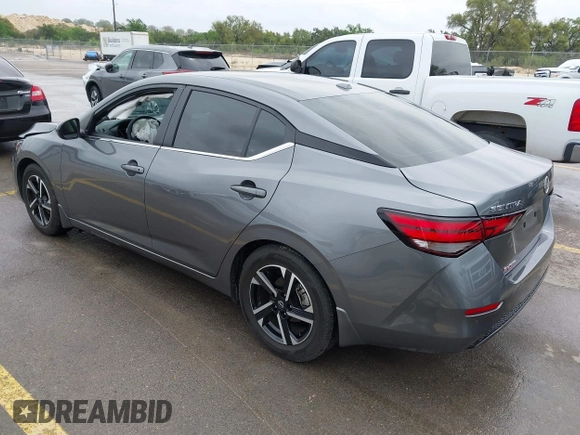 2024 Nissan Sentra SV with VIN 3N1AB8CV6RY262194, listed as a IAAI auction lot 41947048 with 5,629 mi miles and . Bid and sale history available at DreamBid. Image 3.