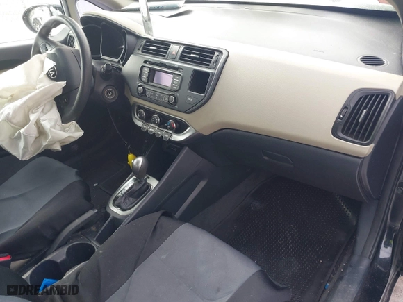 2013 Kia Rio LX with VIN KNADM5A37D6194117, listed as a IAAI auction lot 41522784 with 125,325 mi miles. Bid and sale history available at carsss.com. Image 5.