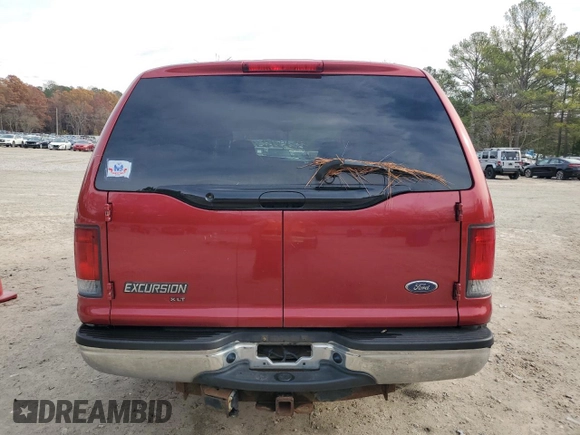 2003 Ford Excursion XLT with VIN 1FMNU41S63ED13428, listed as a Copart auction lot 81823804 with 219,056 mi miles and Salvage Title. Bid and sale history available at DreamBid. Image 6.