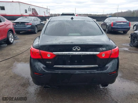 2017 Infiniti Q50 3.0t Premium with VIN JN1EV7ARXHM833969, listed as a IAAI auction lot 41739006 with 105,070 mi miles. Bid and sale history available at carsss.com. Image 16.