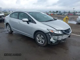 2014 Honda Civic Sedan LX with VIN 19XFB2F54EE256806, listed as a IAAI auction lot 41923101 with 143,775 mi miles. Bid and sale history available at carsss.com. Image 1.