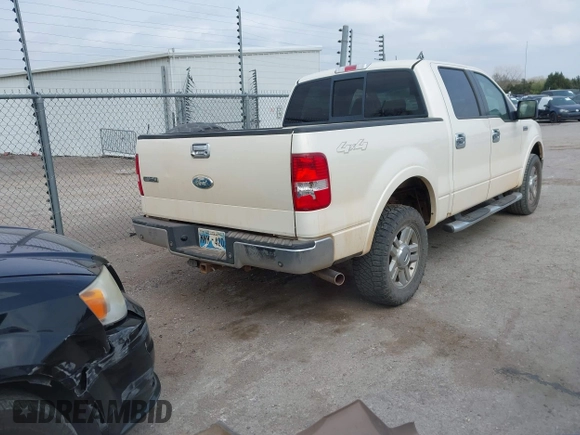 2008 Ford F-150 XLT with VIN 1FTPW14V08FA50396, listed as a IAAI auction lot 41909239 with 255,794 mi miles and . Bid and sale history available at DreamBid. Image 4.