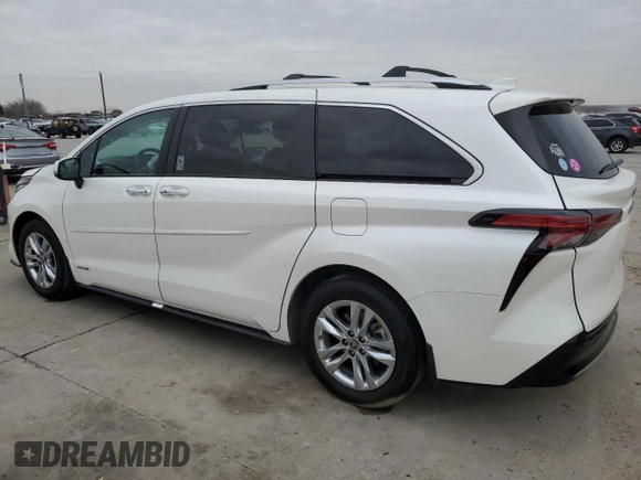 2021 Toyota Sienna Limited with VIN 5TDZRKEC9MS043492, listed as a Copart auction lot 42802965 with 85,190 mi miles and Salvage Title. Bid and sale history available at carsss.com. Image 2.