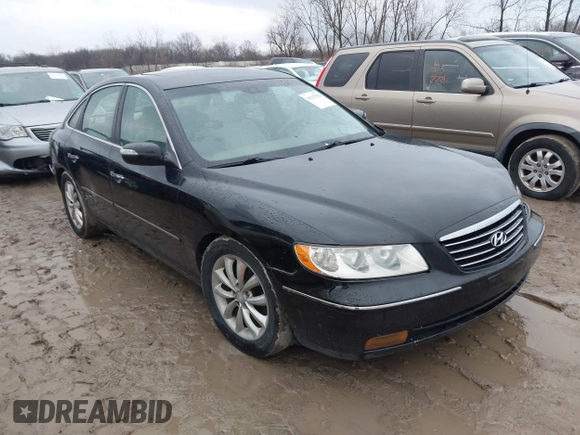 2008 Hyundai Azera Limited with VIN KMHFC46F68A296437, listed as a IAAI auction lot 41227512 with 139,672 mi miles. Bid and sale history available at carsss.com. Image 1.