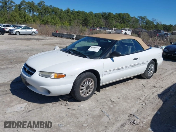 1996 Chrysler Sebring with VIN 3C3EL45X2TT307062, listed as a IAAI auction lot 41683313 with 37,004 mi miles and . Bid and sale history available at DreamBid. Image 2.