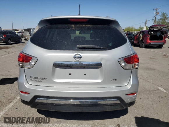 2015 Nissan Pathfinder Platinum with VIN 5N1AR2MMXFC678664, listed as a Copart auction lot 55984535 with 121,831 mi miles and Salvage title. Bid and sale history available at DreamBid. Image 6.