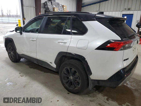2024 Toyota RAV4 Hybrid XSE with VIN 2T3E6RFV8RW082127, listed as a Copart auction lot 49457035 with 5,544 mi miles and Salvage Title. Bid and sale history available at DreamBid. Image 2.