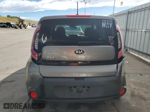 2016 Kia Soul with VIN KNDJN2A27G7281068, listed as a Copart auction lot 71601904 with 106,689 mi miles and Salvage Title. Bid and sale history available at carsss.com. Image 6.