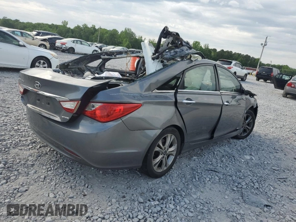 2013 Hyundai Sonata Limited with VIN 5NPEC4AC1DH580090, listed as a Copart auction lot 53973275 with Not Provided miles and Salvage Title. Bid and sale history available at DreamBid. Image 3.