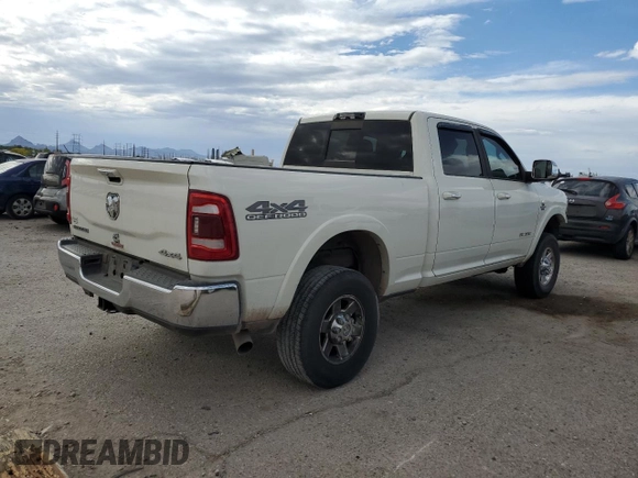 2022 Ram 2500 Laramie with VIN 3C6UR5FL5NG228396, listed as a Copart auction lot 52567385 with 94,460 mi miles and Salvage Title. Bid and sale history available at carsss.com. Image 3.