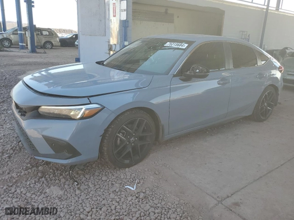 2023 Honda Civic Hatchback Sport Touring with VIN 19XFL1H81PE008143, listed as a Copart auction lot 75315684 with 24,538 mi miles and Salvage Title. Bid and sale history available at carsss.com. Image 1.