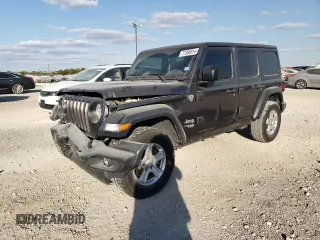 2018 Jeep Wrangler Unlimited Sport S z VIN 1C4HJXDG0JW179767, wystawiony jako Copart lot #77368014 z przebiegiem 66 156 mil mil oraz Szkoda całkowita • Salvage title. Historia ofert i sprzedaży dostępna na DreamBid. Obrazek 1.