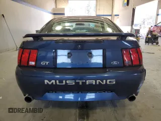 2002 Ford Mustang GT Deluxe with VIN 1FAFP42X72F131861, listed as a Copart auction lot 46812945 with 0 mi miles and Clean Title. Bid and sale history available at carsss.com. Image 6.