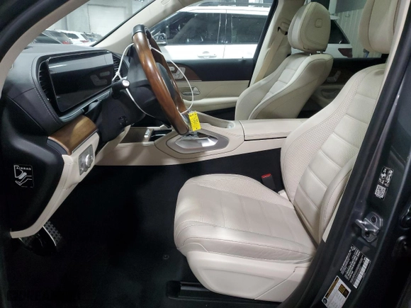 2021 Mercedes-Benz GLS with VIN 4JGFF8GE6MA434802, listed as a Copart auction lot 76000184 with 0 mi miles and Salvage Title. Bid and sale history available at carsss.com. Image 7.