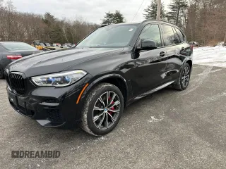 2022 BMW X5 M50i with VIN 5UXJU4C06N9J73373, listed as a Copart auction lot 43706345 with 108,320 mi miles and Clean Title. Bid and sale history available at carsss.com. Image 1.