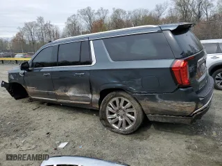2021 GMC Yukon XL Denali with VIN 1GKS2JKL5MR222488, listed as a Copart auction lot 50611545 with 72,649 mi miles and Salvage Title. Bid and sale history available at carsss.com. Image 2.
