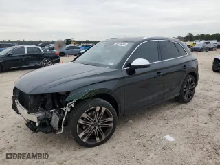 2019 Audi SQ5 Premium Plus with VIN WA1B4AFY7K2087073, listed as a Copart auction lot 88256655 with 46,389 mi miles and Salvage Title. Bid and sale history available at carsss.com. Image 1.